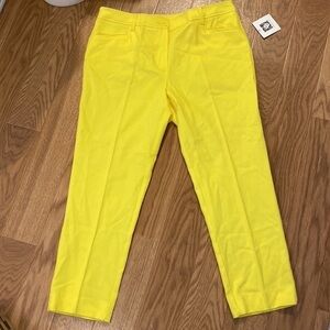 Anne Klein Cotton Double Weave Casual  Women's Trouser Pants (Size 8) NWT